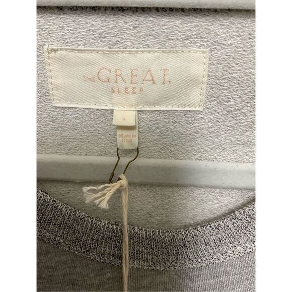 NWT The GREAT Sweatshirt Sleep Dress (Size 3) in Light Grey - Picture 7 of 7